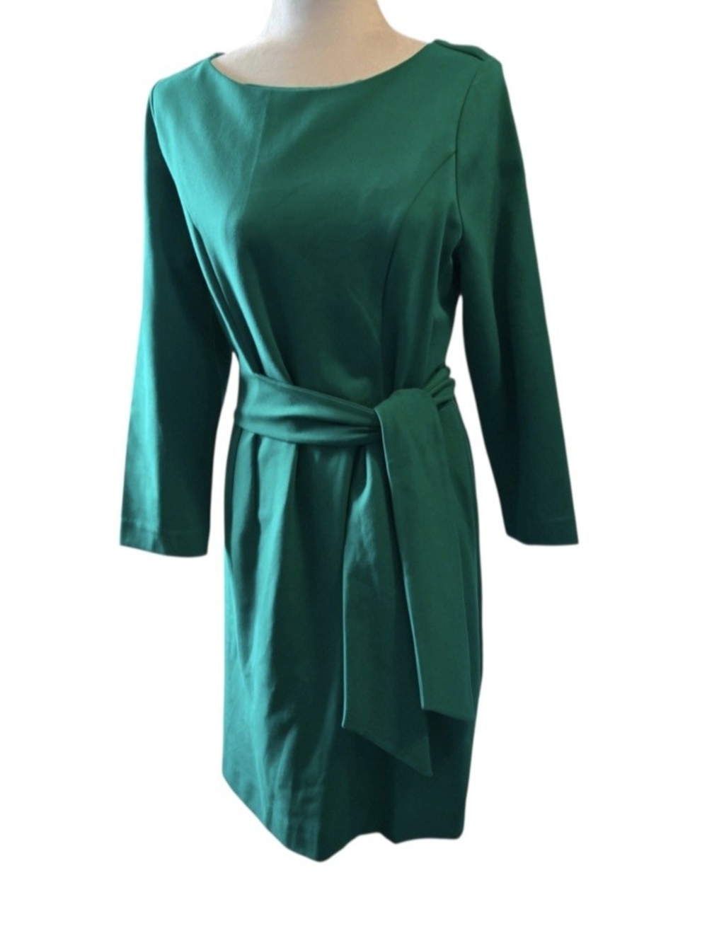 Lilly Pulitzer Emerald Green Long Sleeve Belted Sheath Dress